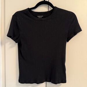 American Eagle Aerie Ribbed Hey Baby Tee Size Medium